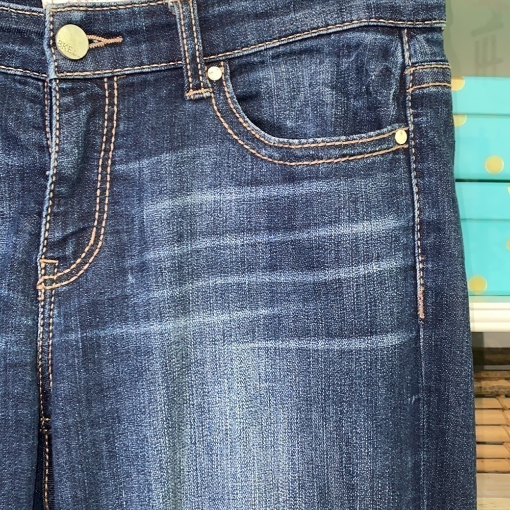 ❌SOLD❌BKE Payton Bootcut BUCKLE Jeans Mid-Rise Dark Wash Stretch Denim 27x33 - Picture 9 of 16